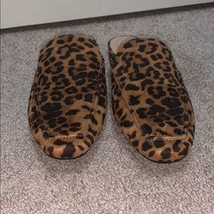 Leopard print mule